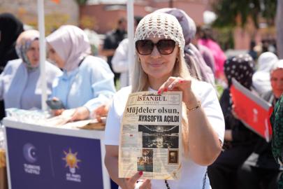 Ayasofya’nın yeniden ibadete açılışının 6. yılında AK Parti İstanbul Kadın Kolları’ndan özel gazete