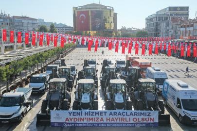 Aydın Büyükşehir Belediyesi filosuna 22 yeni araç takviyesi