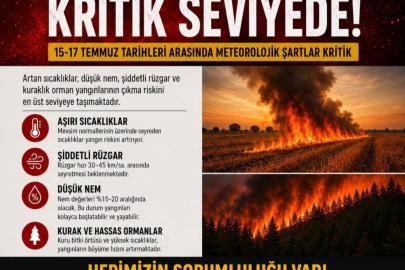 Aydın Valiliği’nden orman yangını uyarısı