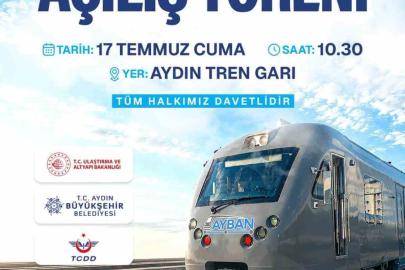 Aydın’da AYBAN banliyö hattı hizmete açılıyor
