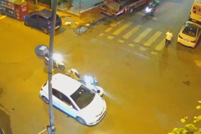 Bahçelievler’de motosiklet sürücüsünün ani hareketi kazaya yol açtı