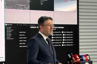 Bakan Yumaklı: "115 yangına müdahale ettik. Bu yangınlardan 110’unu kontrol altına aldık"
