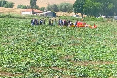Başkentte eğitim helikopteri düştü: "2 yaralı"