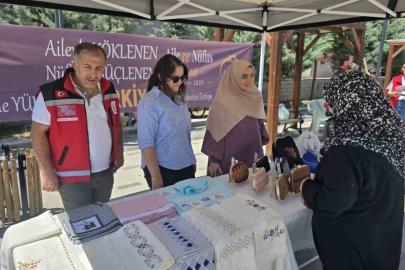 Bayburt’ta şehit ve gazi ailelerinin el emeği ürünleri sergilendi