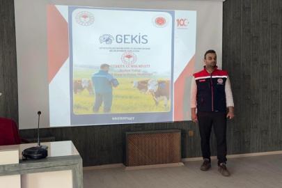 Bayburt’ta veteriner hekimlere GEKİS sistemi anlatıldı