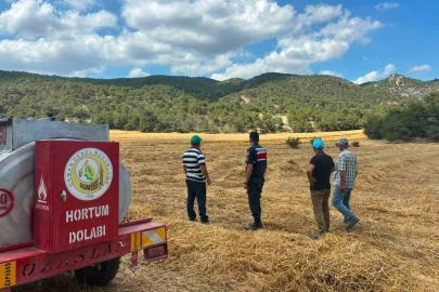Biçerdöver operatörlerine yangın uyarısı