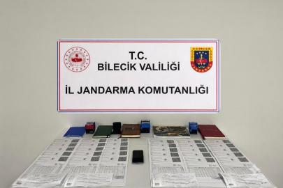 Bilecik’te 14,5 milyon liralık sahte fatura ele geçirildi, 2 kişi yakalandı