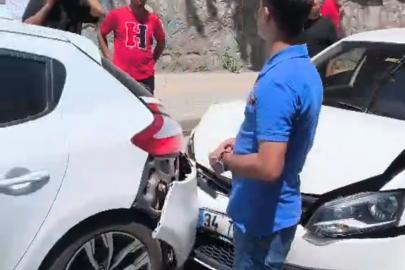 Bitlis’te maddi hasarlı trafik kazası