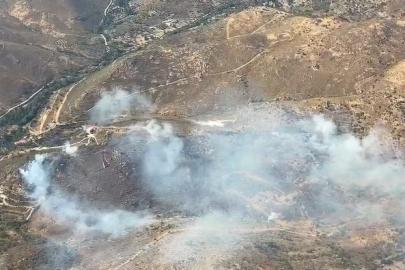 Bodrum’da makilik yangını devam ediyor