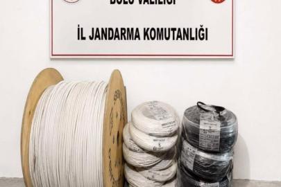 Bolu’da kablo hırsızlarını JASAT ekipleri yakaladı