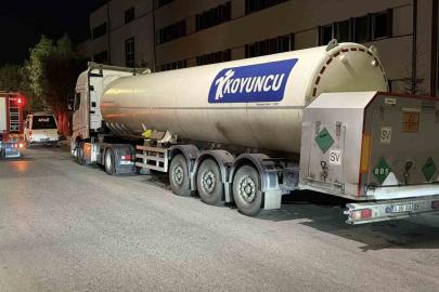 Bolu’da tankerden azot gazı sızıntısı korkuttu
