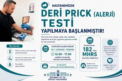 Boyabat’ta modern alerji tanı hizmeti hayata geçti