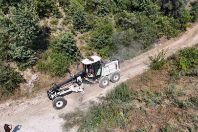Bozdoğan Belediyesi’nden Örencik’te bahçe yolu çalışması