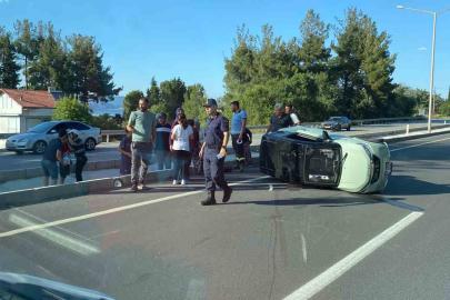 Burdur’da elektrikli araç devrildi: 1 yaralı