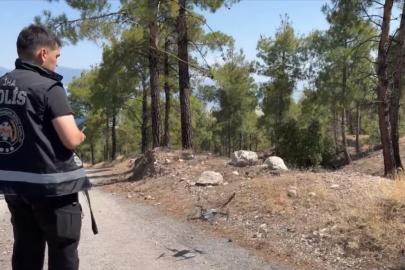 Burdur’da ormanlar, yangınlara karşı polis tarafından dronla denetleniyor