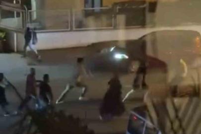 Bursa’da aileler arasında meydan muharebesi kamerada