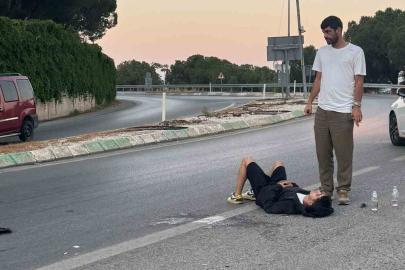 Bursa’da kontrolden çıkan motor yan yattı: 2 yaralı