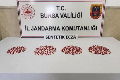Bursa’da uyuşturucu operasyonu: Bin 98 adet sentetik ecza ele geçirildi