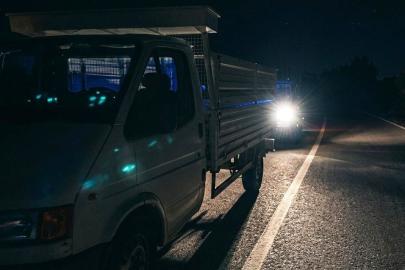 Çalınan kamyonet terk edilmiş halde bulundu