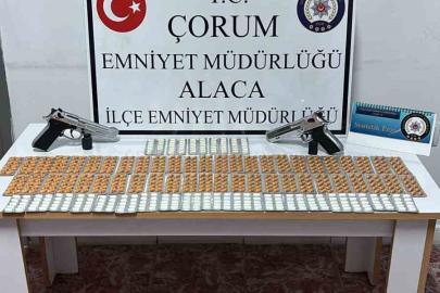 Çorum’da 756 adet sentetik ecza hapı ele geçirildi: 1 tutuklama