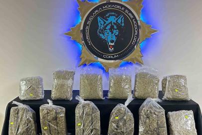 Çorum’da 9 kilo skunk ele geçirildi: 1 tutuklama