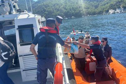Datça’da 2’si çocuk 19 düzensiz göçmen yakalandı