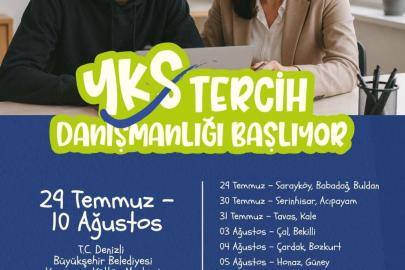 Denizli’de YKS tercih danışmanlığı hizmeti başlıyor