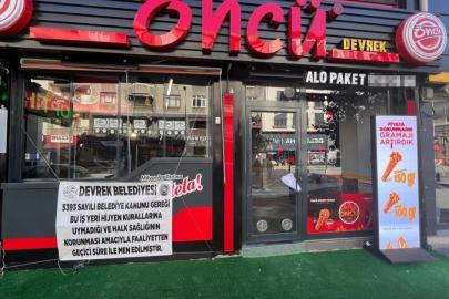Devrek’te kurallara uymayan iş yeri mühürlendi
