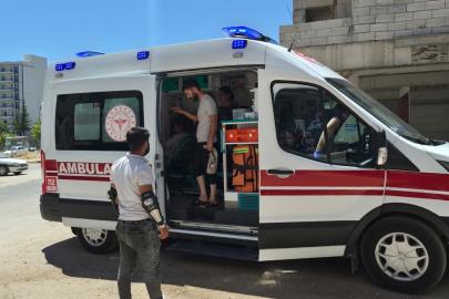 Devrilen motosikletteki yolcu yaralandı