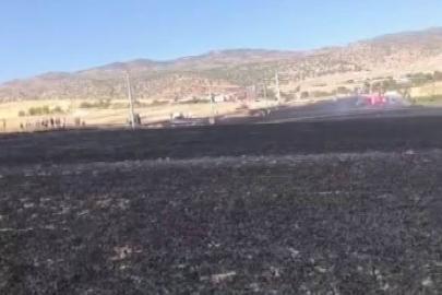 Diyarbakır’da 100 dönümlük alan alevlere teslim oldu
