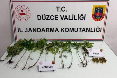 Düzce’de jandarmadan uyuşturucu operasyonu