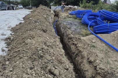 Düzce’de köylerde isale hattı çalışmaları sürüyor