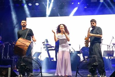 Edirne’de 665’inci Tarihi Kırkpınar Yağlı Güreş Festivali’nde Melek Mosso sahne aldı
