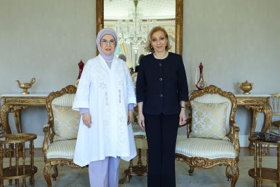 Emine Erdoğan, Lübnan Başbakanı’nın eşi Sahar Selam ile görüştü