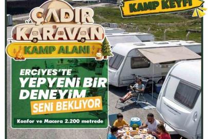 Erciyes Çadır Karavan Kamp Alanı misafirlerini bekliyor