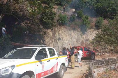 Erdek’te orman yangını ekiplerin ortak çalışmasıyla söndürüldü