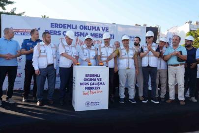 Erdemli Okuma ve Ders Çalışma Merkezi’nin temeli atıldı