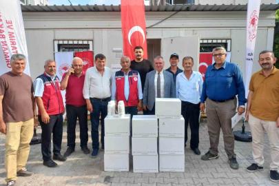 Erzin’de turunçgil üreticilerine portakal yağı desteği