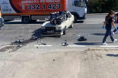 Eskişehir’de otomobil ile motosiklet çarpıştı: 3 yaralı