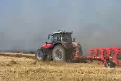 Eskişehir’de tarım arazisinde yangın paniği