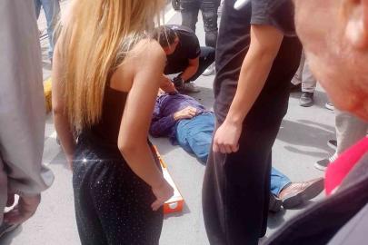 Eskişehir’de yaşı küçük motosikletlinin çarptığı yaya yaralandı