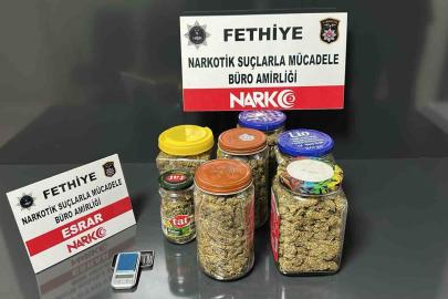 Fethiye’de 1195 gram uyuşturucu madde ele geçirildi