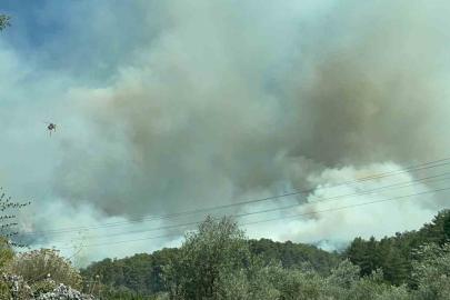 Fethiye’de orman yangınını söndürmek için ekipler seferber oldu