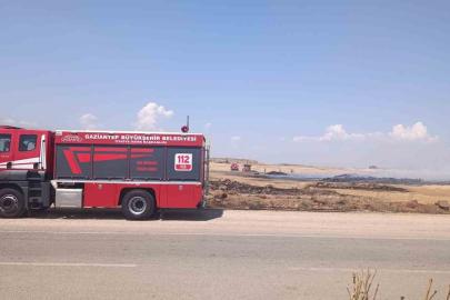 Gaziantep’te anız yangını