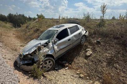 Gördes çevre yolunda kaza: 1 yaralı