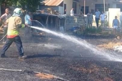 Hassa’da bahçe yangını