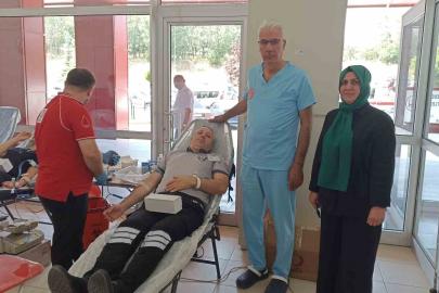 Havza Devlet Hastanesi’nde kan bağışı: 30 ünite kan toplandı