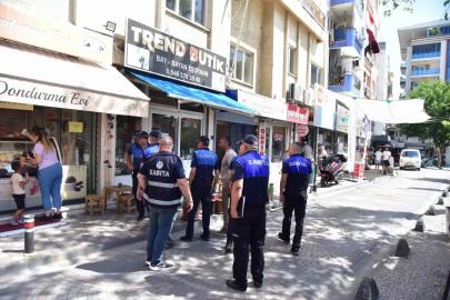 İncirliova’da kaldırım işgaline geçit yok