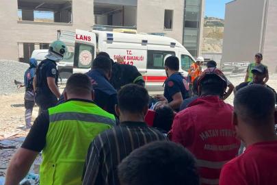 İnşaat halindeki binada asansör boşluğuna düşen işçi yaralandı