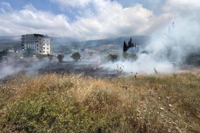 İskenderun’da otluk alan yangını